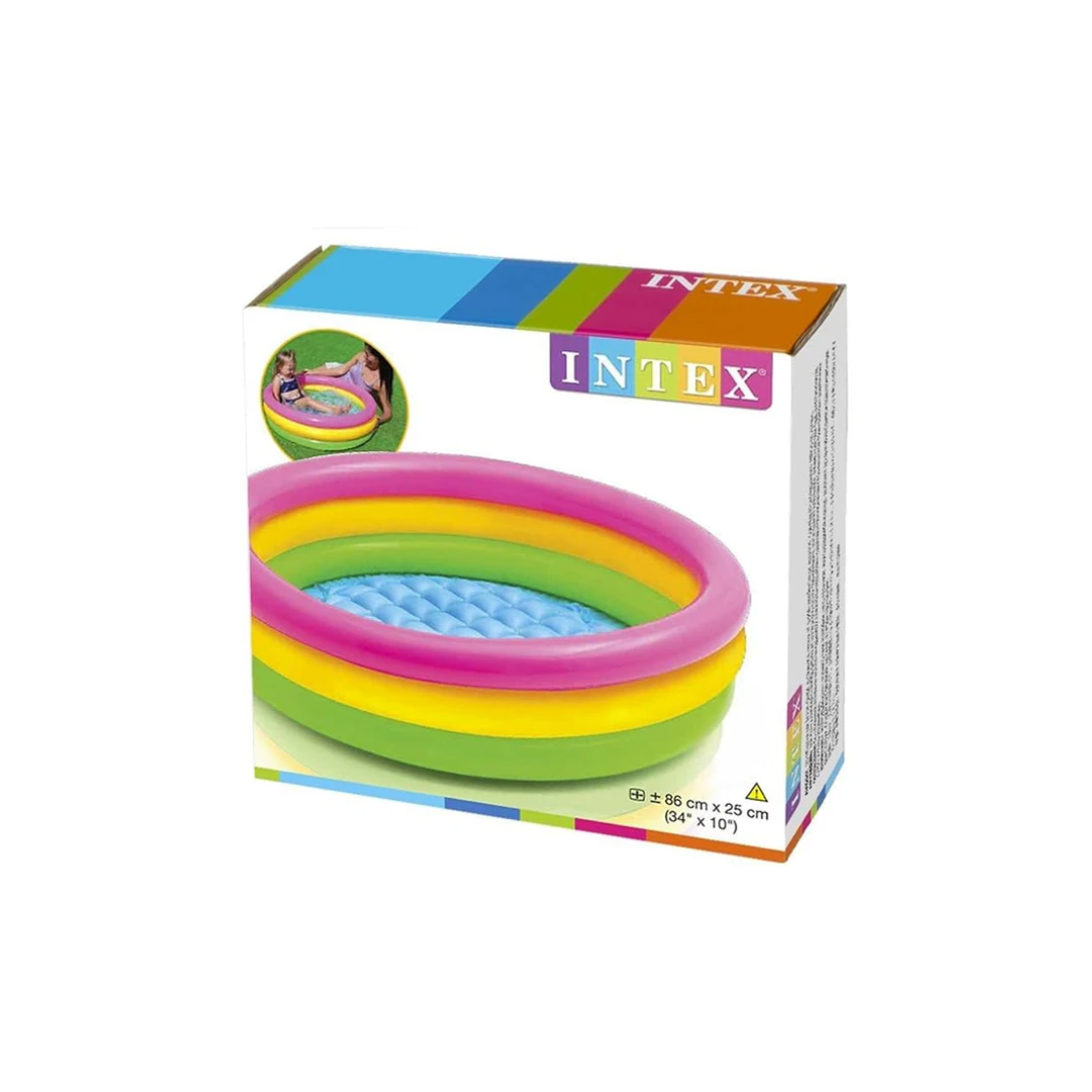 Intex Big Size Inflatable Swimming Pool 3ft (Multicolour)