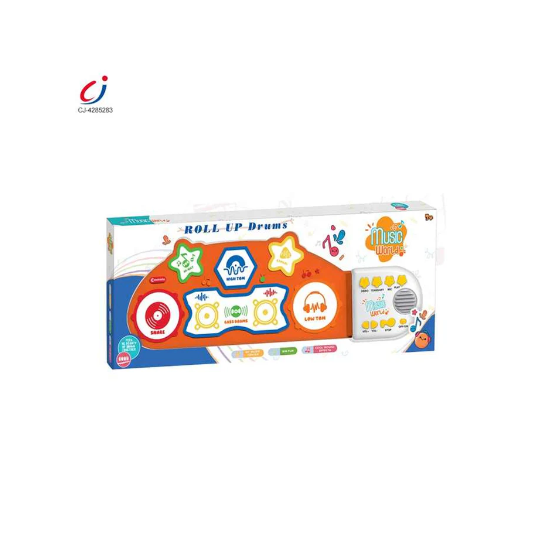 Rainbow Toys Education Silicone Portable Multi Functional Electronic Kids Piano Drum