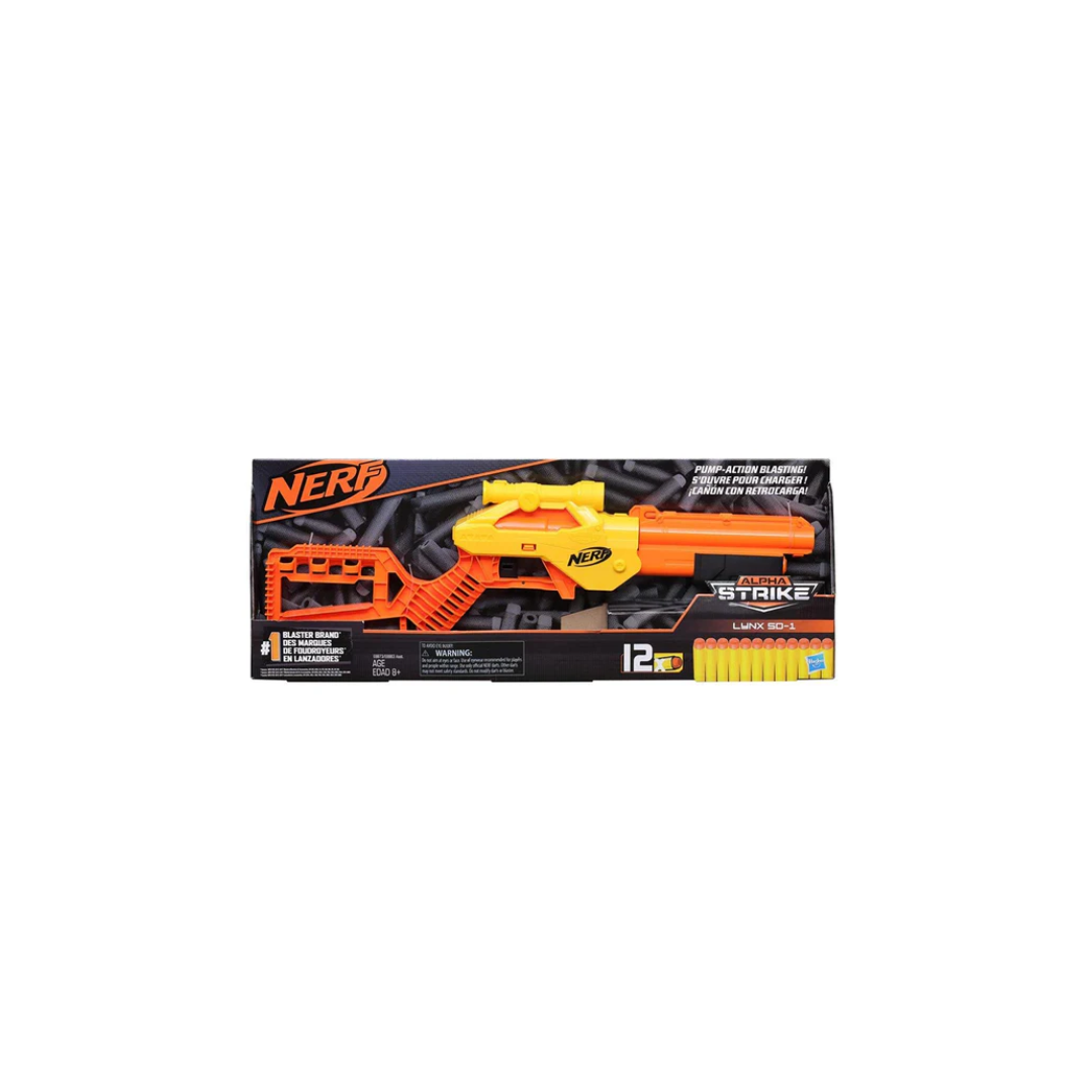 Hasbro Nerf Alpha Strike Lynx SD-1 Blaster,Break-Open Loading ,20 Official Nerf Elite Darts