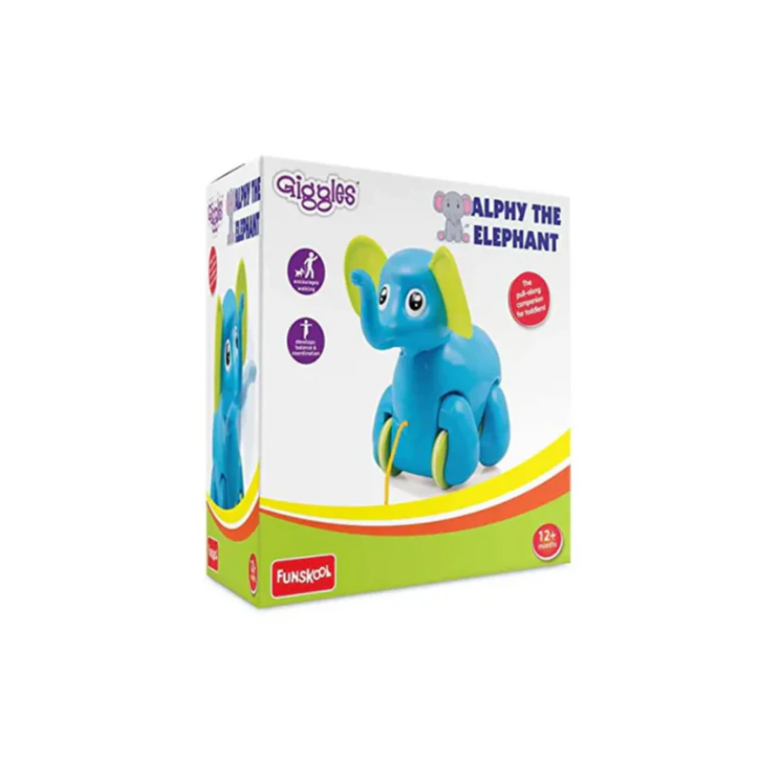 Funskool Giggles Alphy The Elephant Pull Along Toy