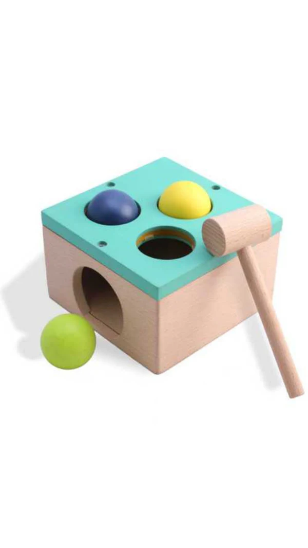 Curious Cub Wooden Ball Hammer