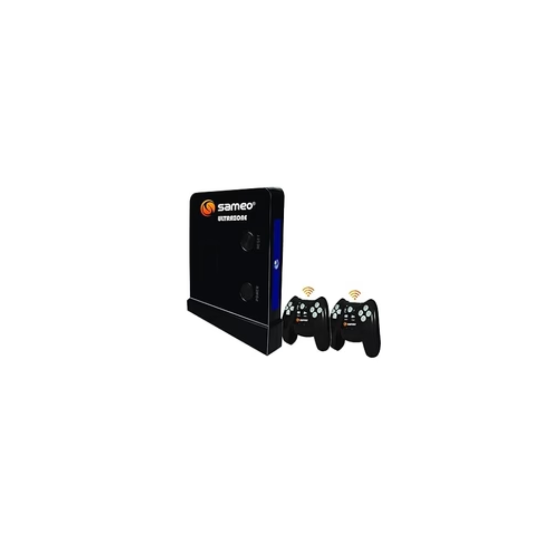 Sameo ULTRAZONE Wireless 8 Bit Game Console for TV with Cordless 2 Joysticks Handheld Gaming Console (Black)