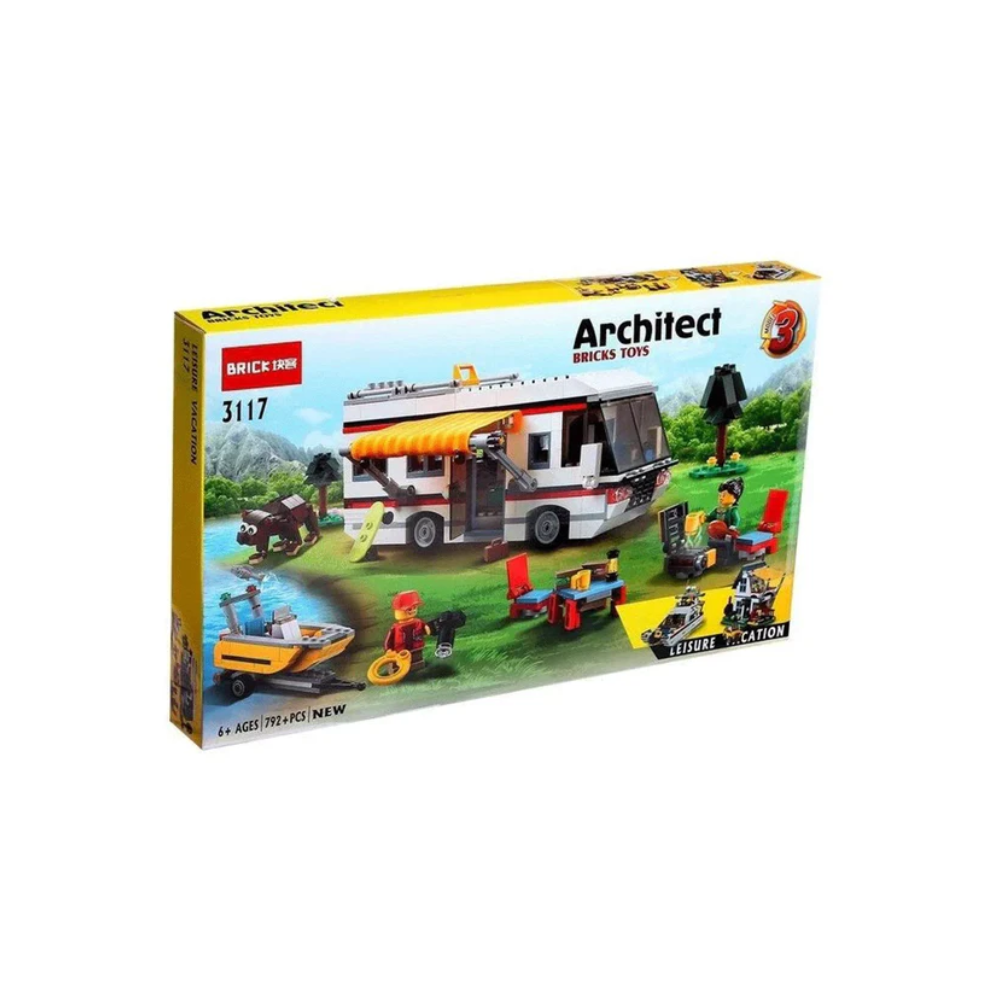 Rainbow Toys Educational Architect (3 in 1) Vacation Getaways for Building Blocks (792pcs)