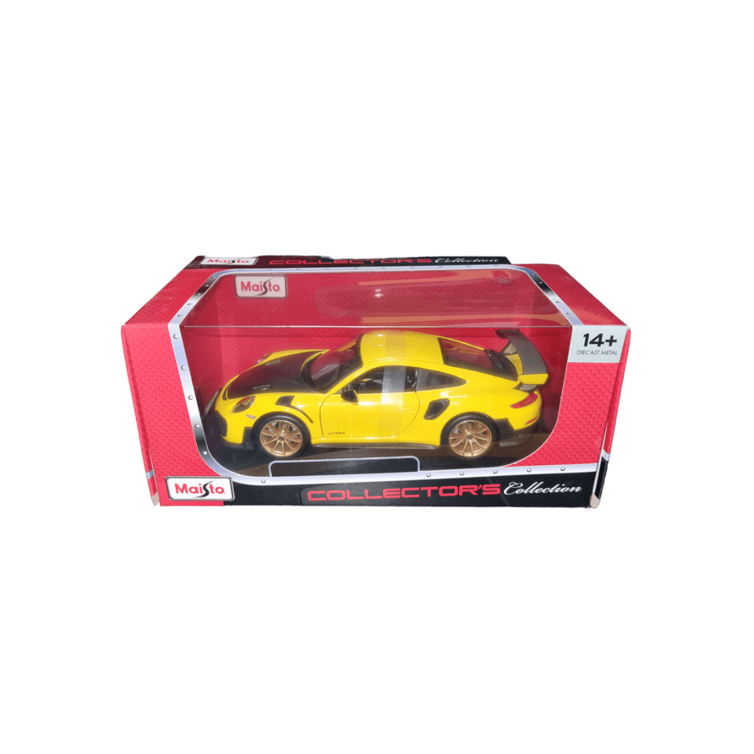 Maisto 1:24 Porsche 911 GT2 RS Yellow Die Cast car
