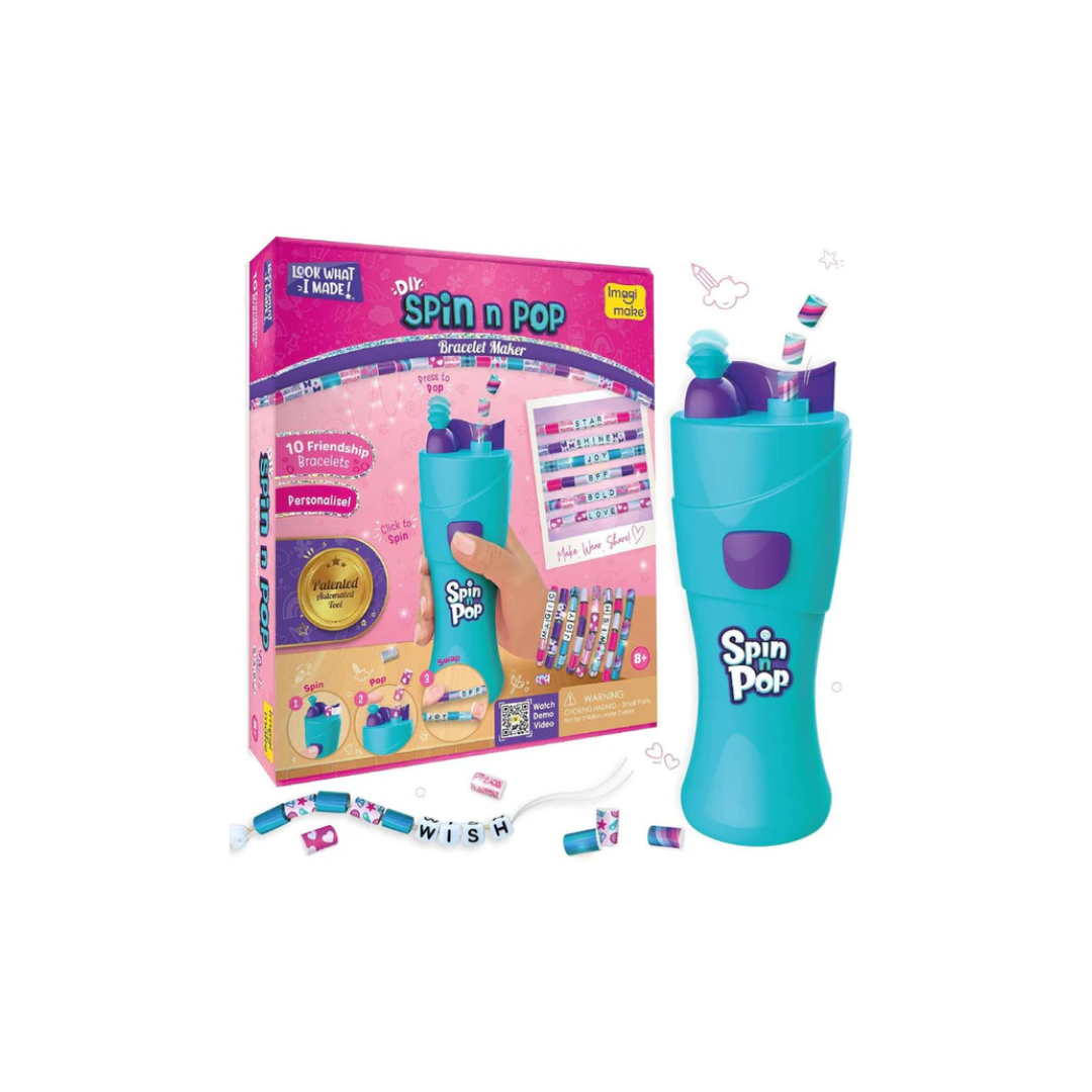 Imagimake Spin n Pop DIY Bracelet Making Kit