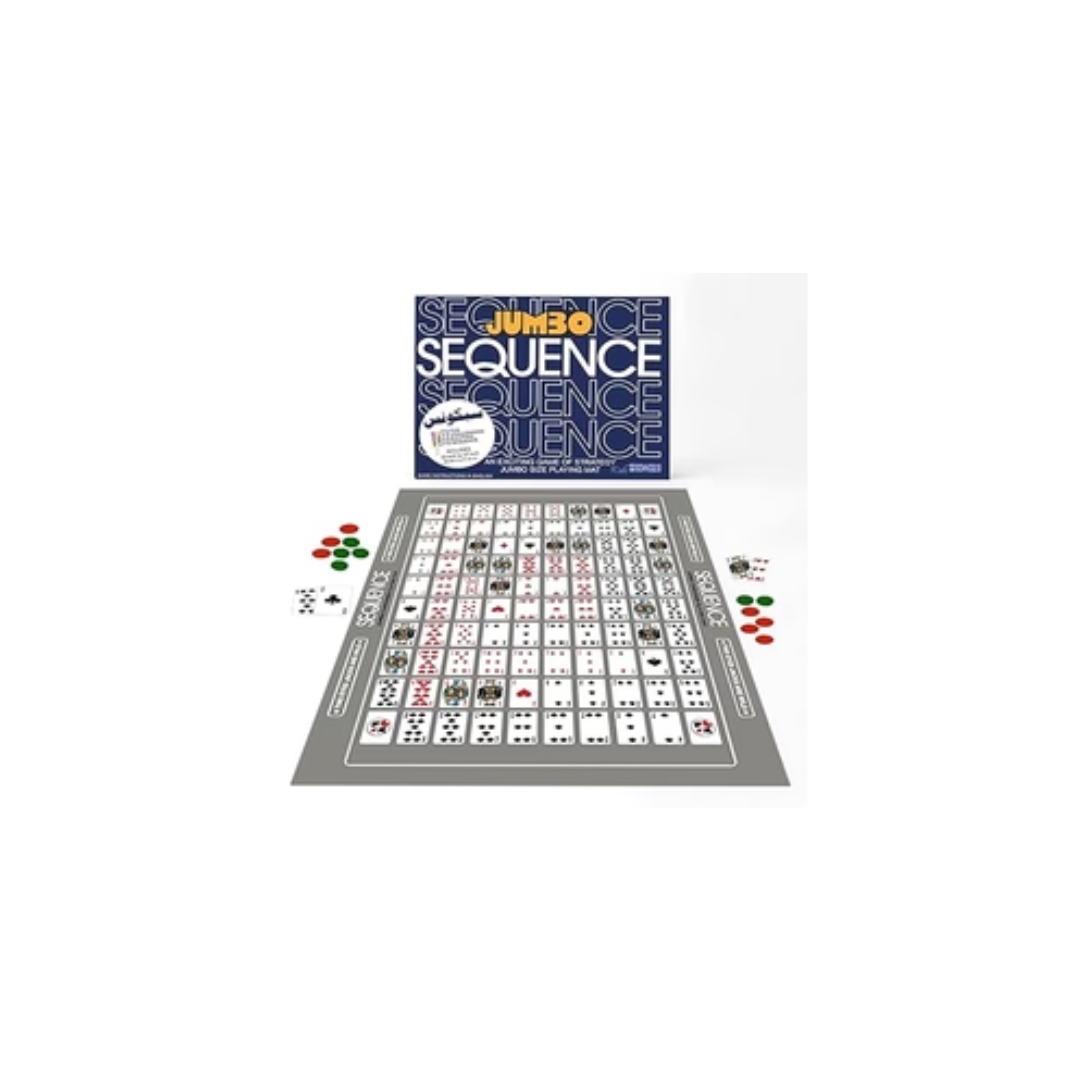 Rainbow Toys Jumbo Sequence Game - Family and Adults Board Game (Jumbo Sequence Game)