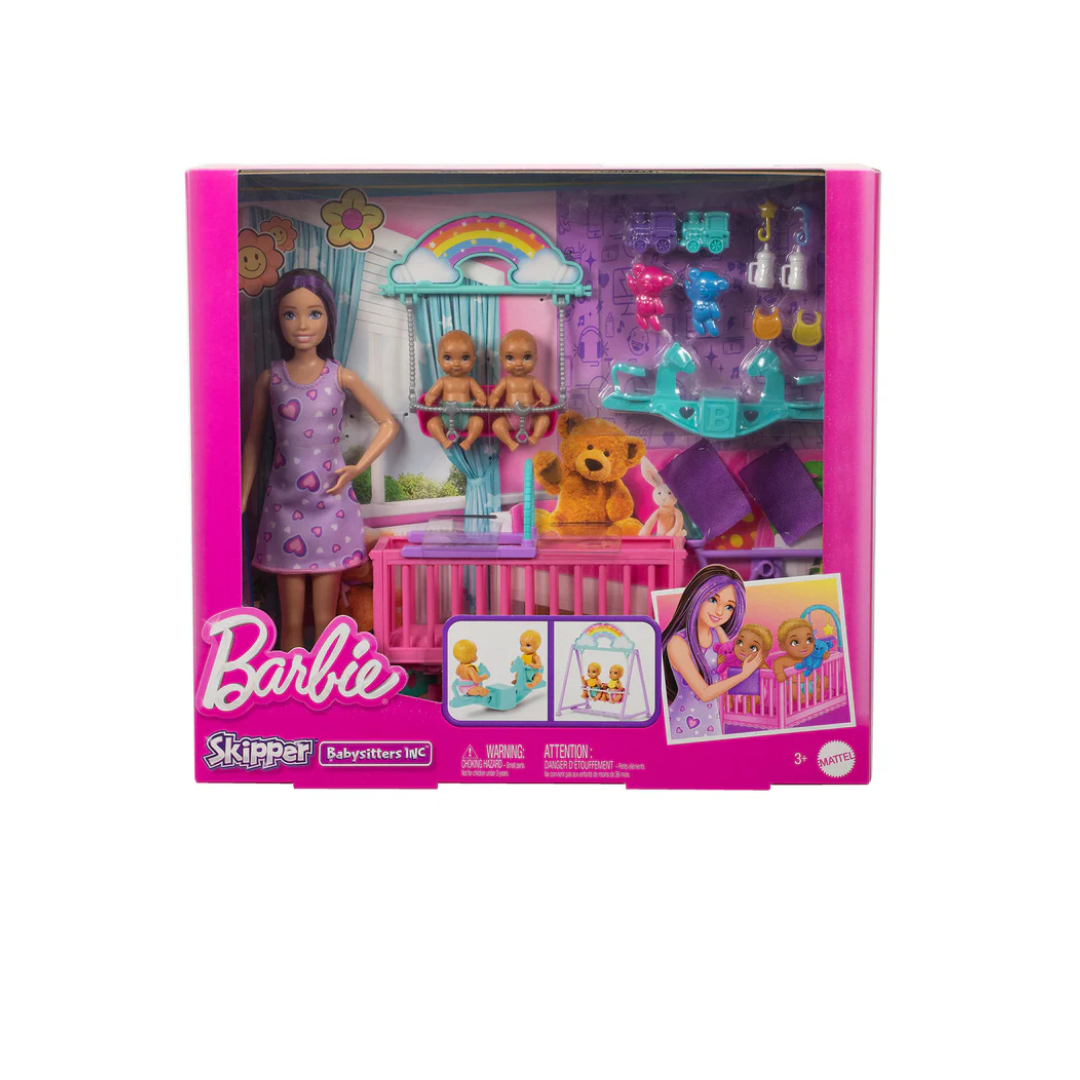 Mattel Barbie Skipper Babysitter Twin Nursery Playset