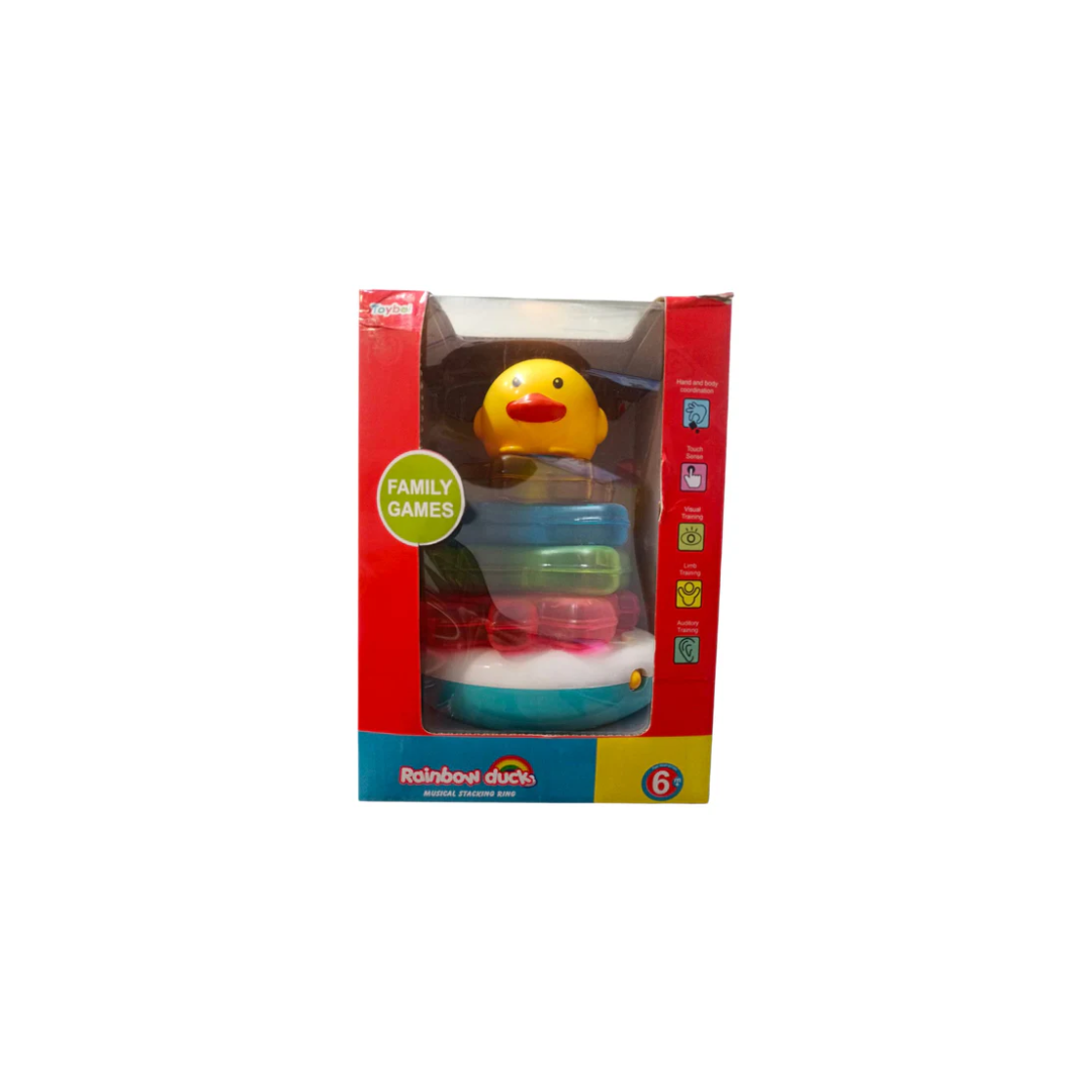 Toyboi Rainbow Ducks Musical Stacking Rings
