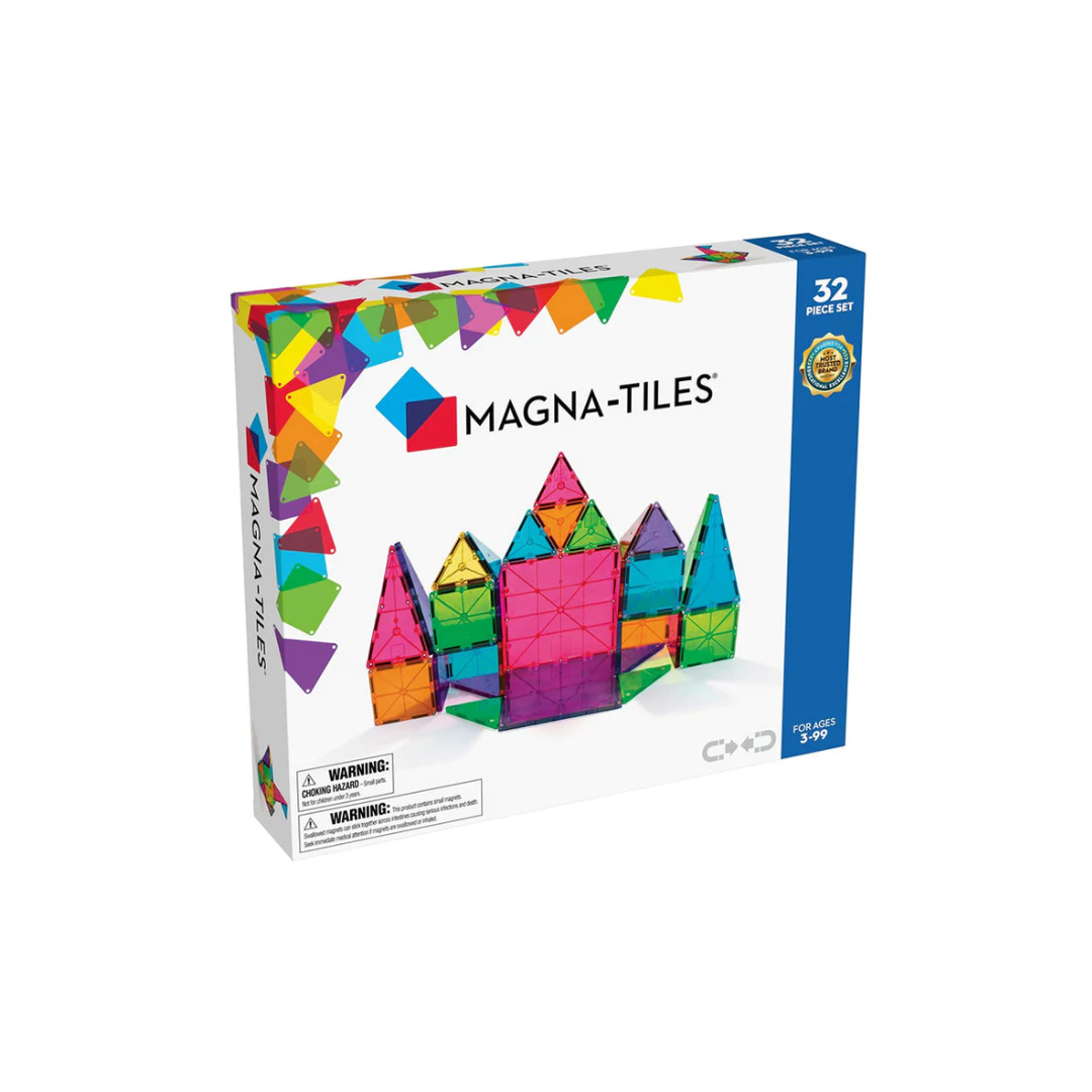 Magna Tiles Clear Colors 32 Piece Set