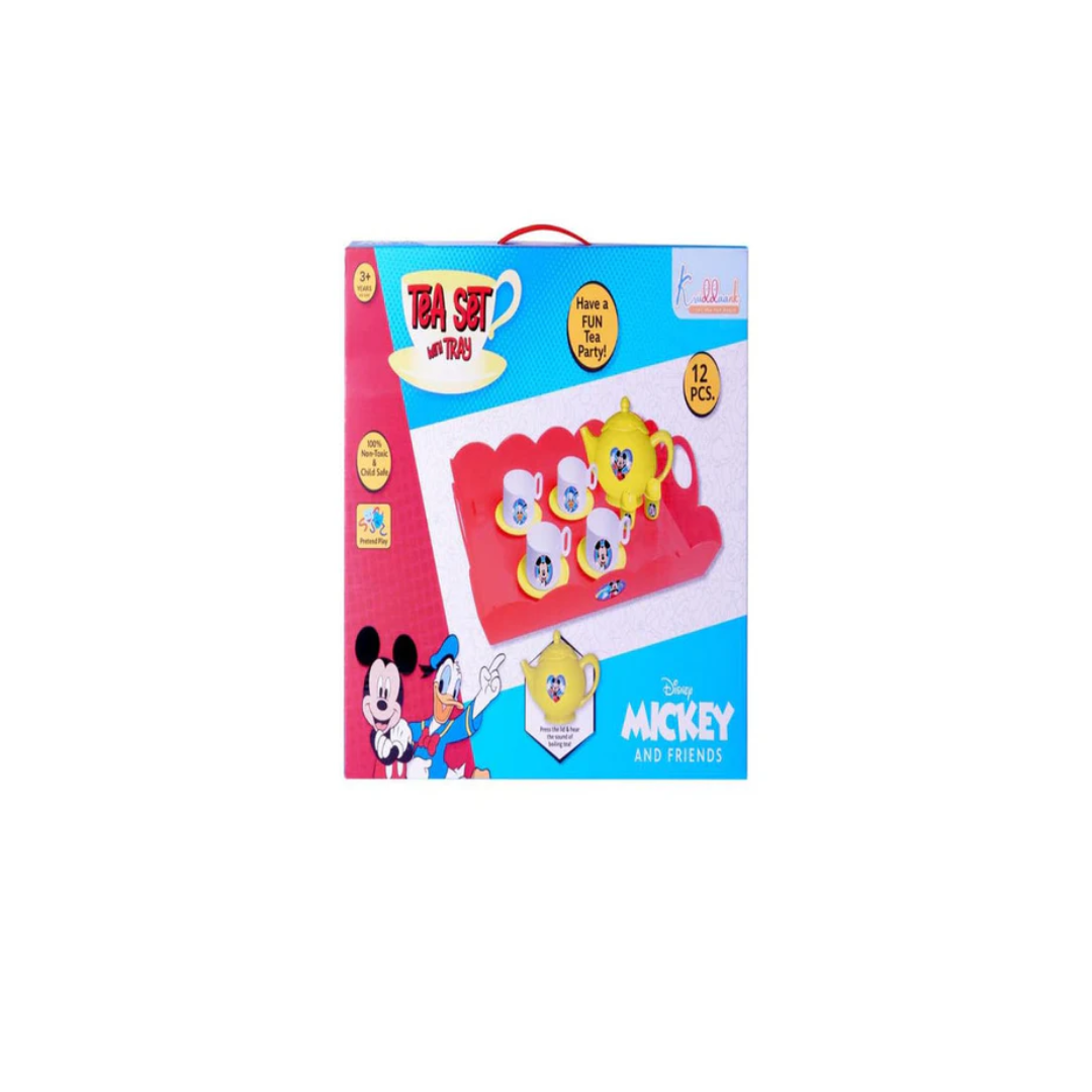 Kriiddaank Mickey Tea Set with Tray 12 Pcs Set