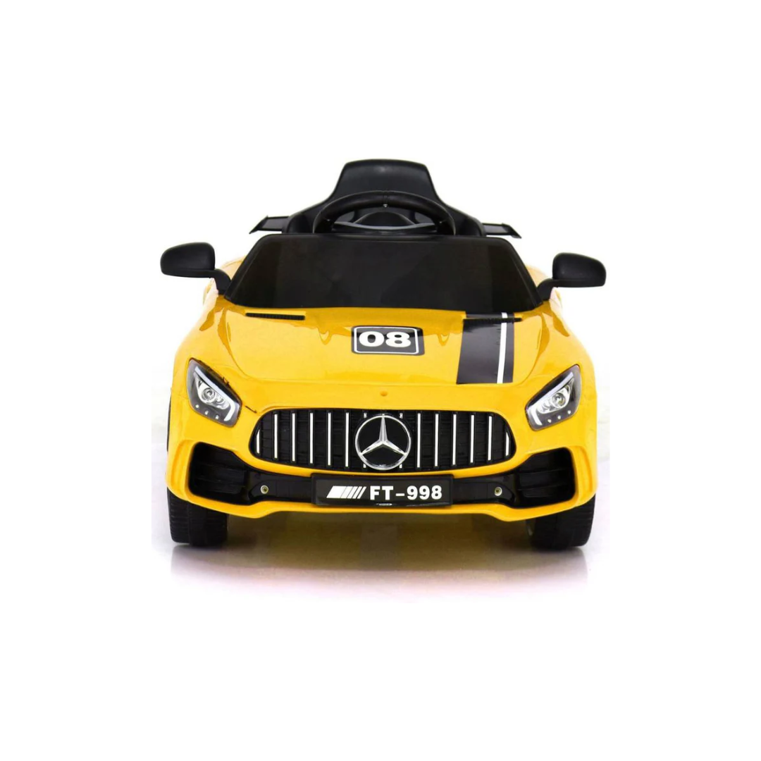 Rainbow Toys Battery Oprated Car Mercedes Ride on Car Yellow