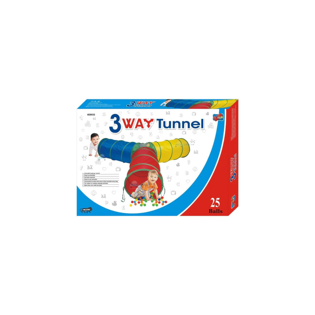 Munish Tunnel Tent for Kids, 3 Way Tunnel for Kids, Foldable Outdoor Tunnel for Toddlers, Tunnel Tent House for Kids