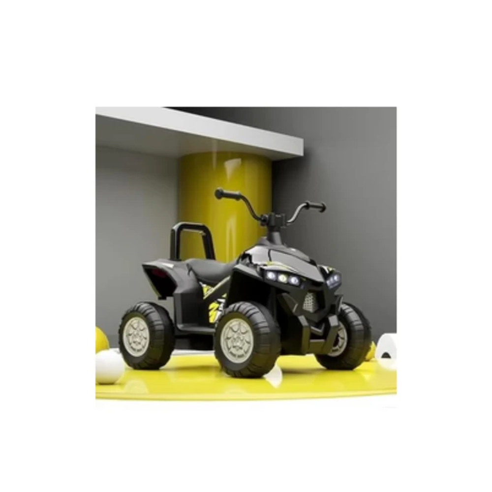 Fun Formula Fun TurboTrek Battery Operated ATV Quad-Bike Yellow