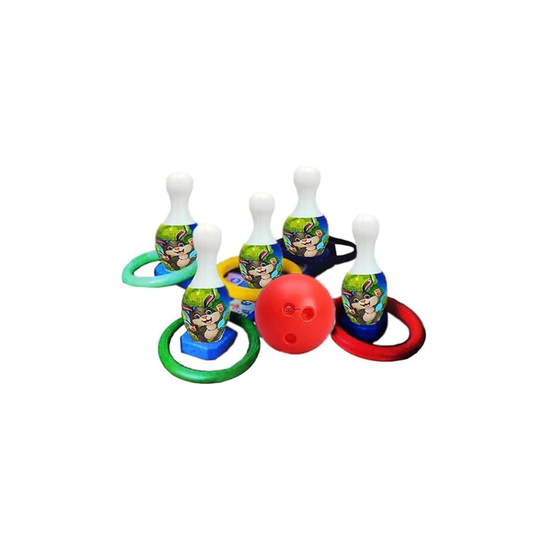 KATS 2 in 1 Jumbo Ring Toss & Bowling Set