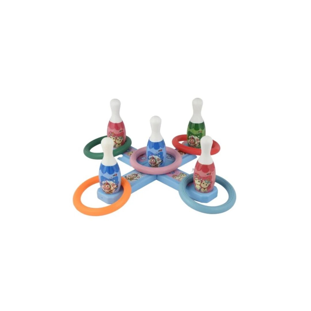 Kats 2 In 1 Unicorn Bowling Ringtoss Set