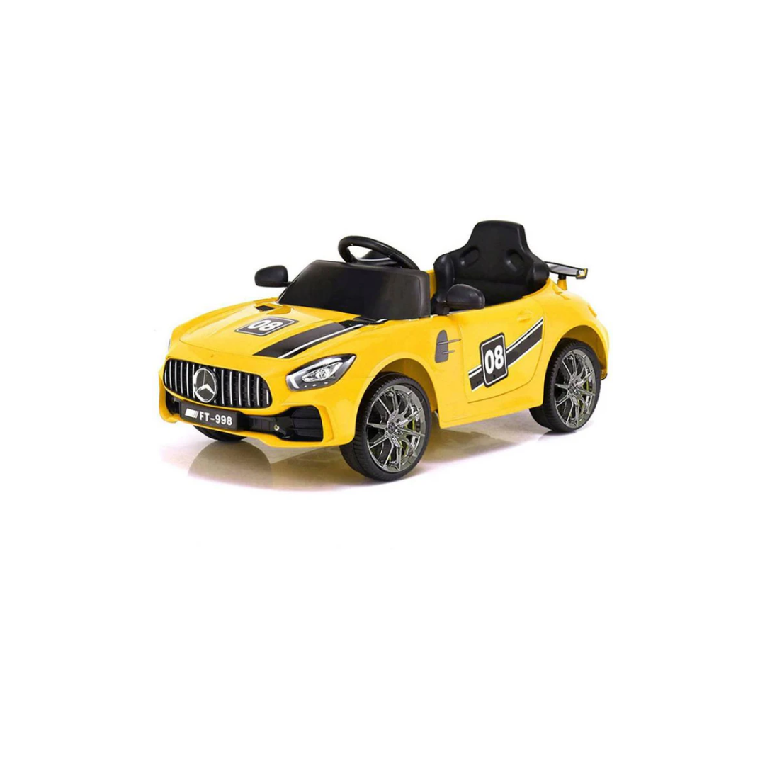 Rainbow Toys Battery Oprated Car Mercedes Ride on Car Yellow