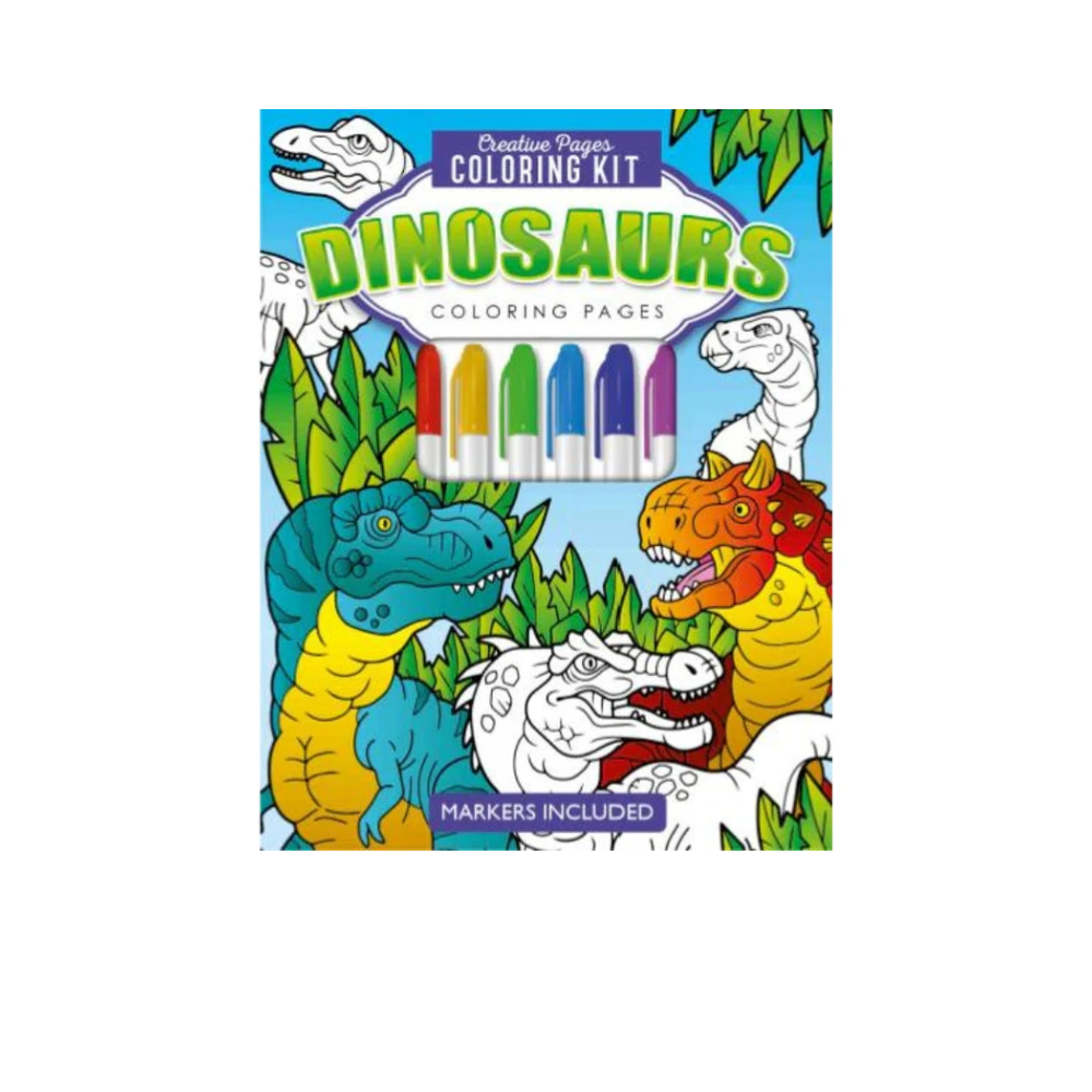 Creative Pages Coloring Kit Dinosaurs – Rainbow Toys
