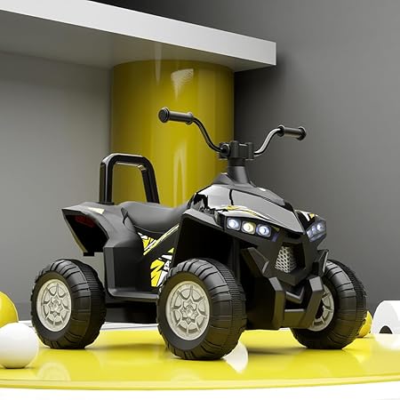 Fun Formula Fun TurboTrek Battery Operated ATV Quad-Bike Yellow