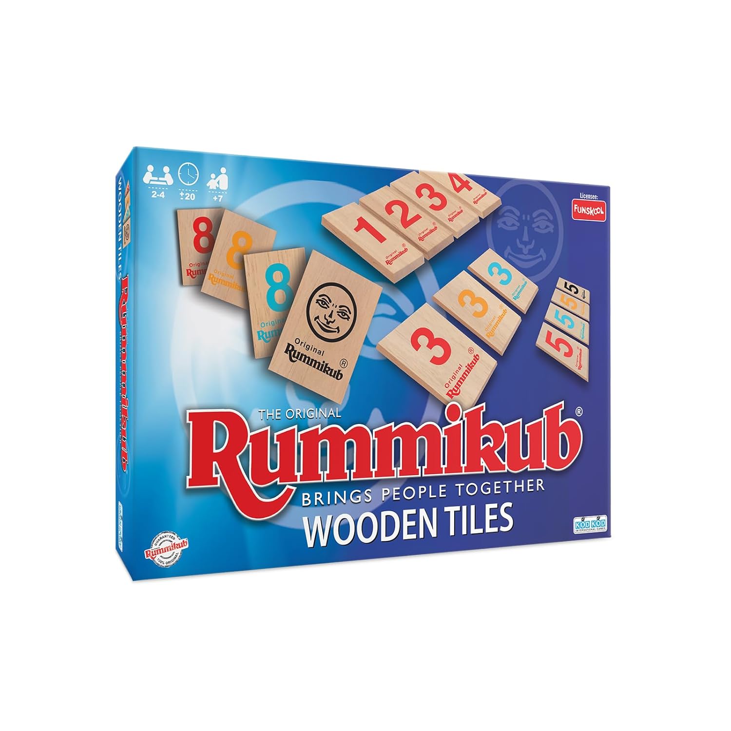 Funskool Games Rummikub Wooden Tiles, 2-4 Players Strategy Fun Family Game