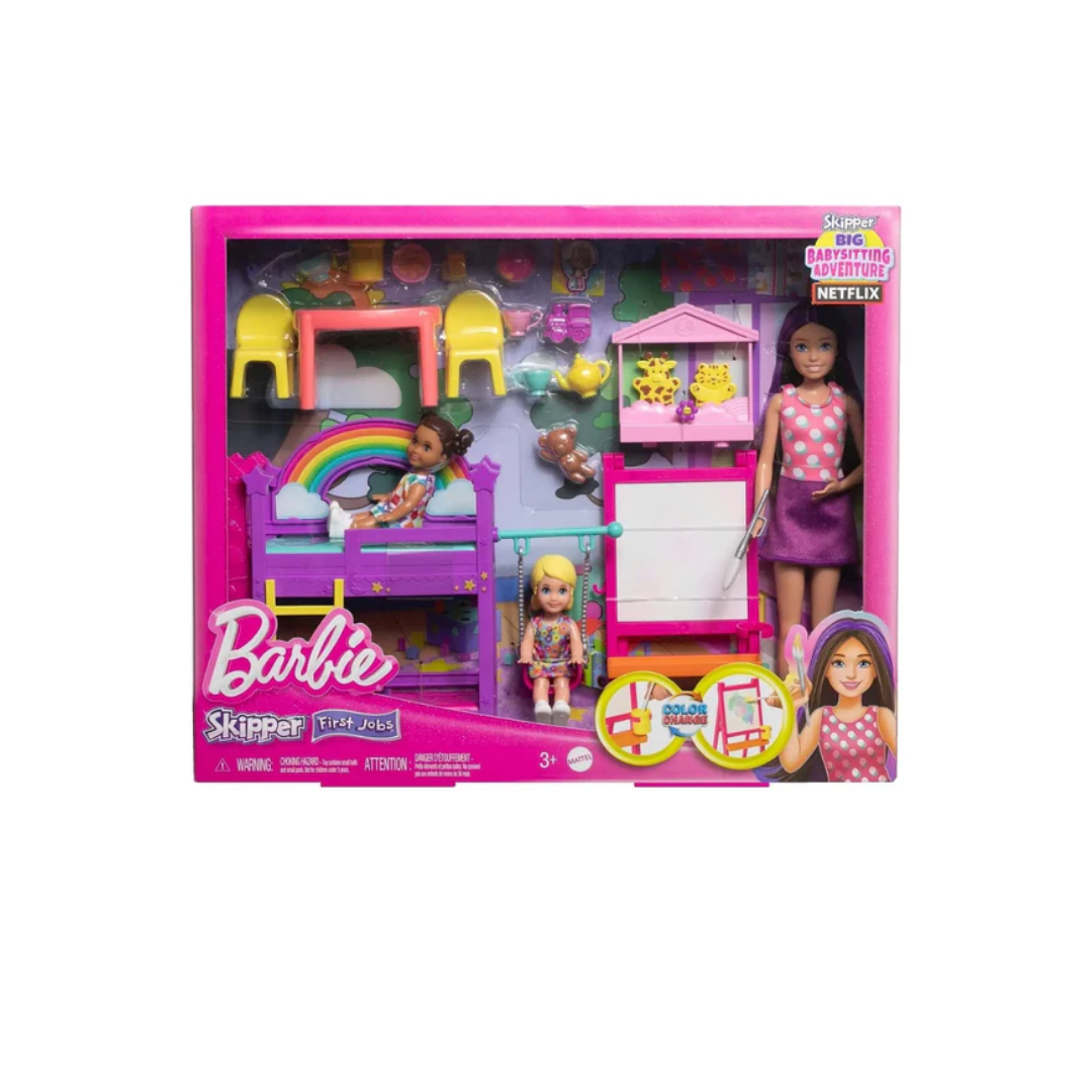 Mattel Barbie Skipper Babysitters Inc. Ultimate Daycare Playset With 3 Dolls, Furniture & 15+ Accessories