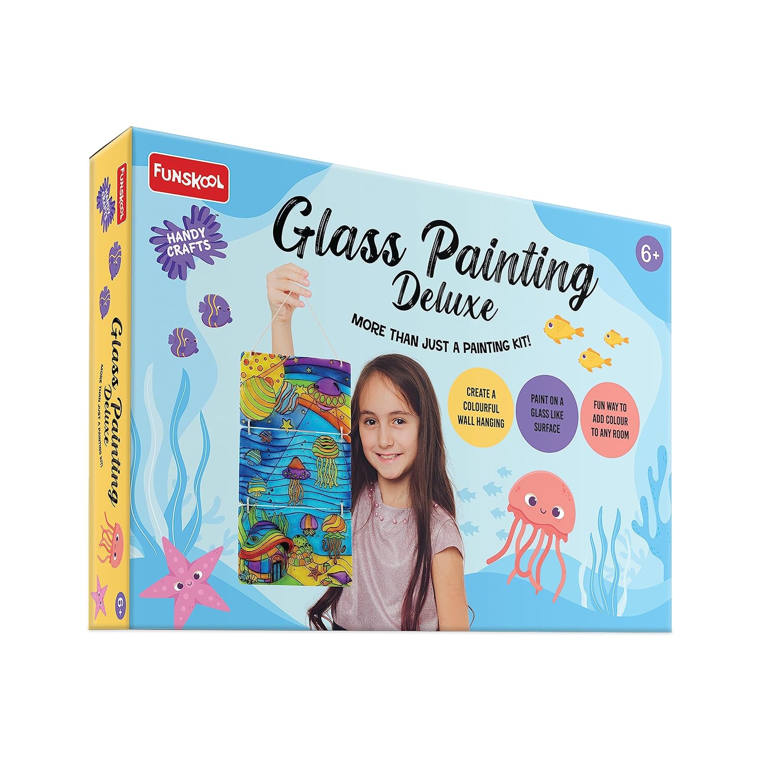 Funskool Handycrafts Glass Painting Deluxe Arts and Crafts Kit