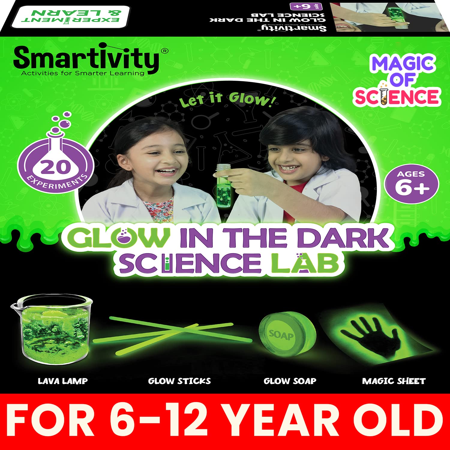 Smartivity Glow Magic Science Experiment Kit for Kids