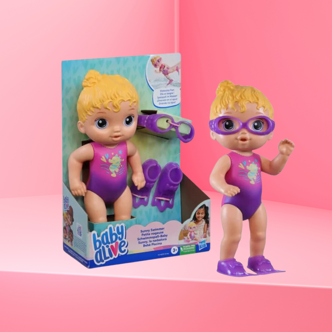 Hasbro Baby Alive Sunny Swimmer Doll 10 Inch Rainbow Toys