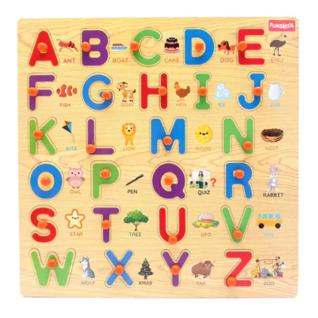Funskool Alphabet Wooden Puzzle