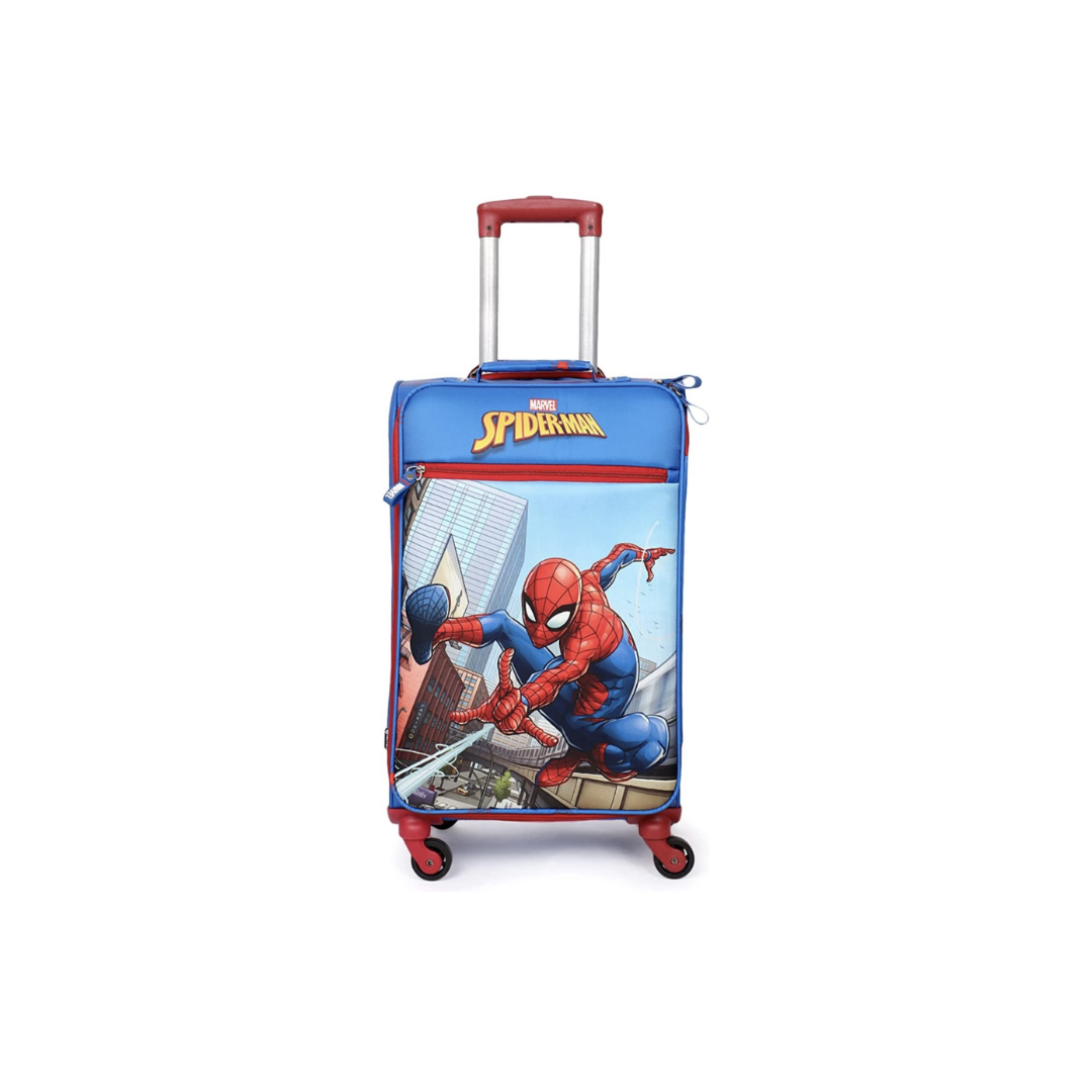 NOVEX Marvel Original Spider-Man Soft Sided Polyester Kids Trolley Bag for Travel
