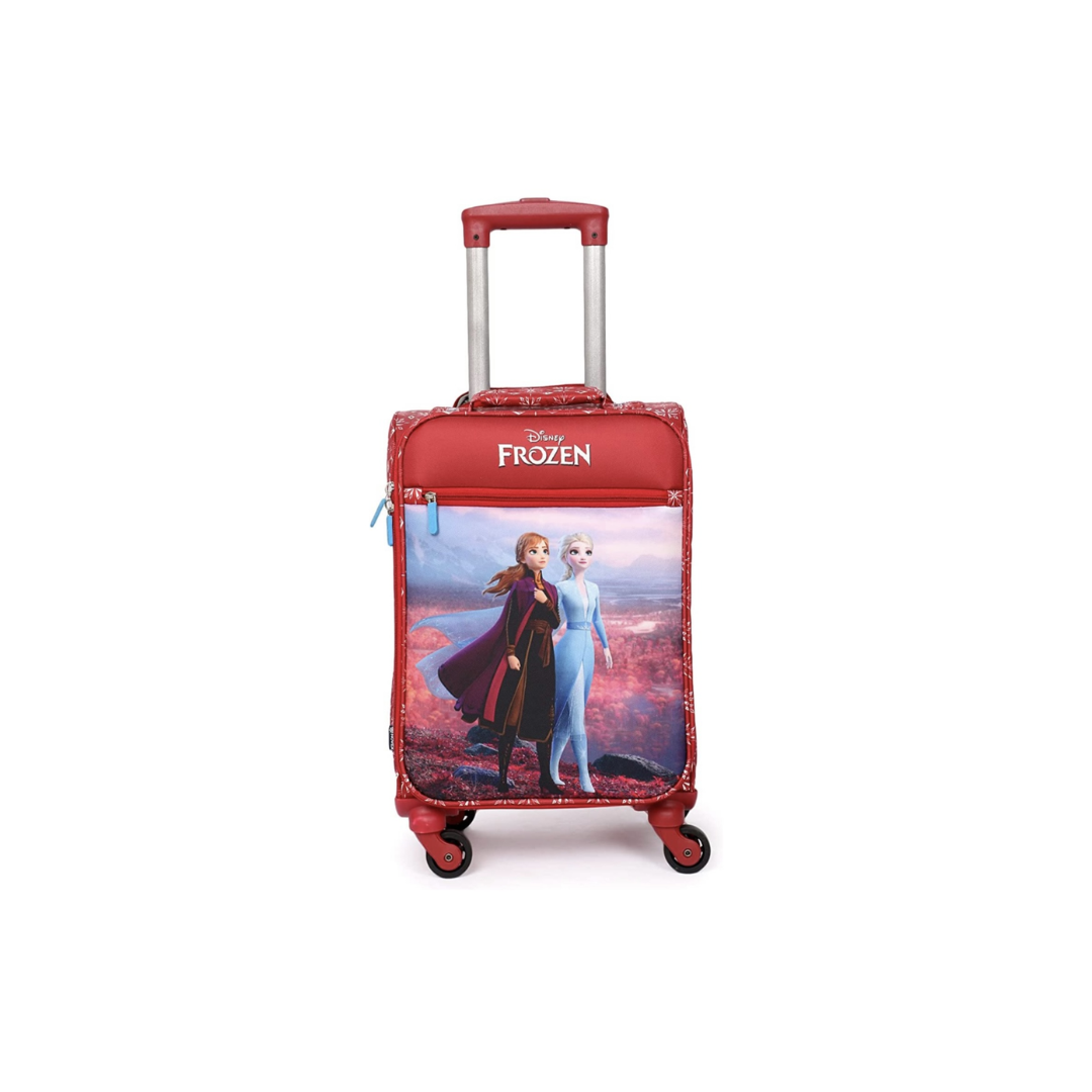 NOVEX Disney Frozen Soft Sided Polyester Kids Trolley Bag for Travel Rainbow Toys
