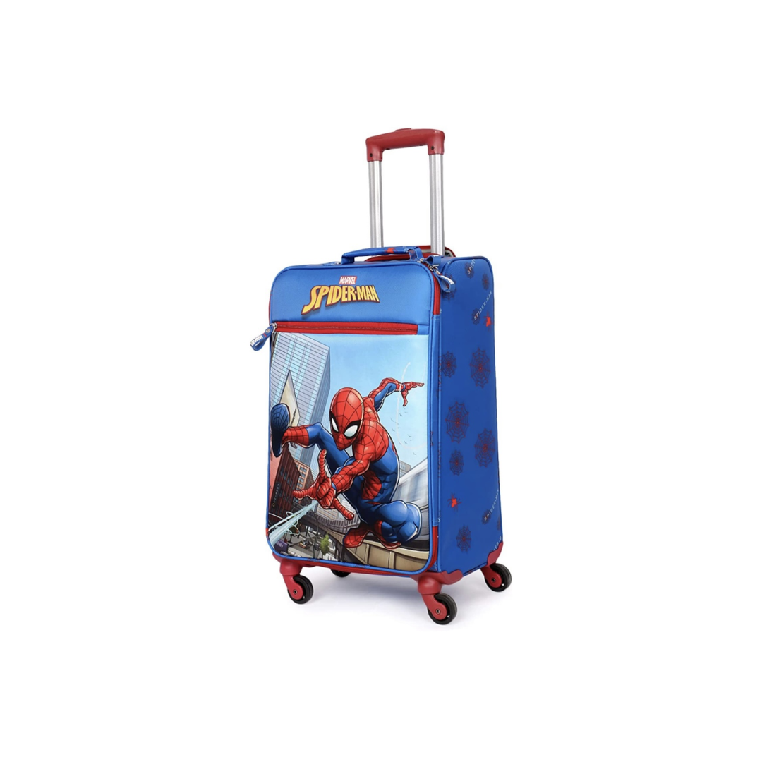 NOVEX Marvel Original Spider-Man Soft Sided Polyester Kids Trolley Bag for Travel