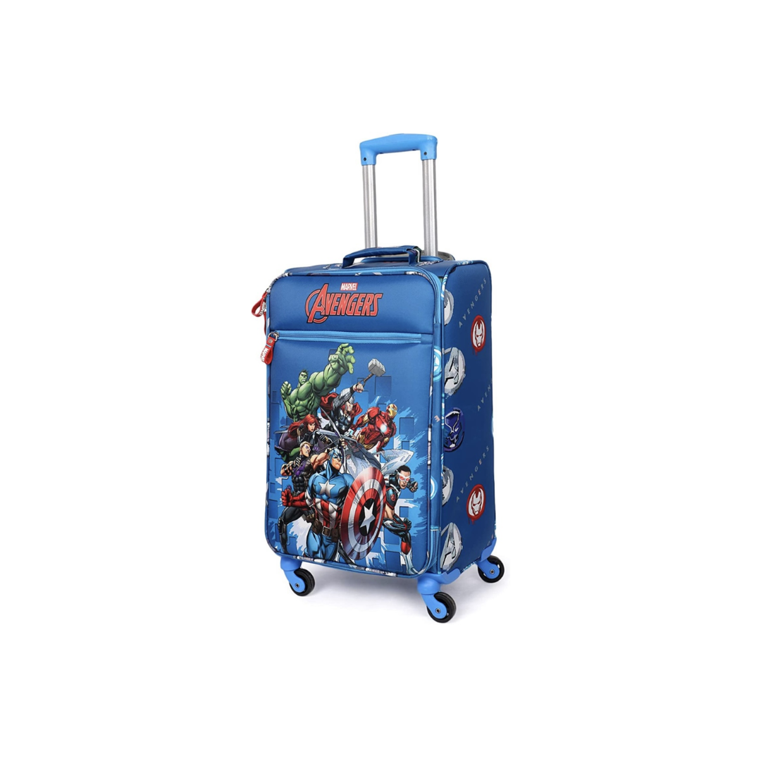 NOVEX Marvel Original Avenger Soft Sided Polyester Kids Trolley Bag for Travel