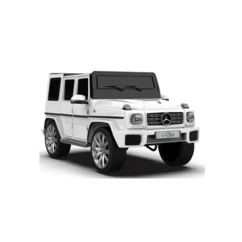 EMotorad Formula Fun Mercedes Benz G-Wagon Ride-On Car for Kids (White)