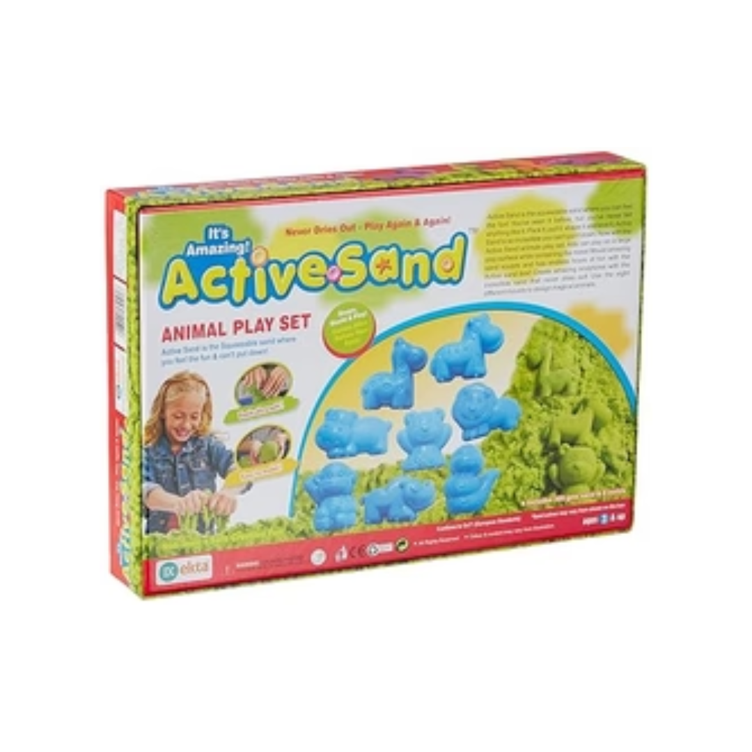 EKTA Clay Active Sand Animals Play Kit Multicolour Rainbow Toys