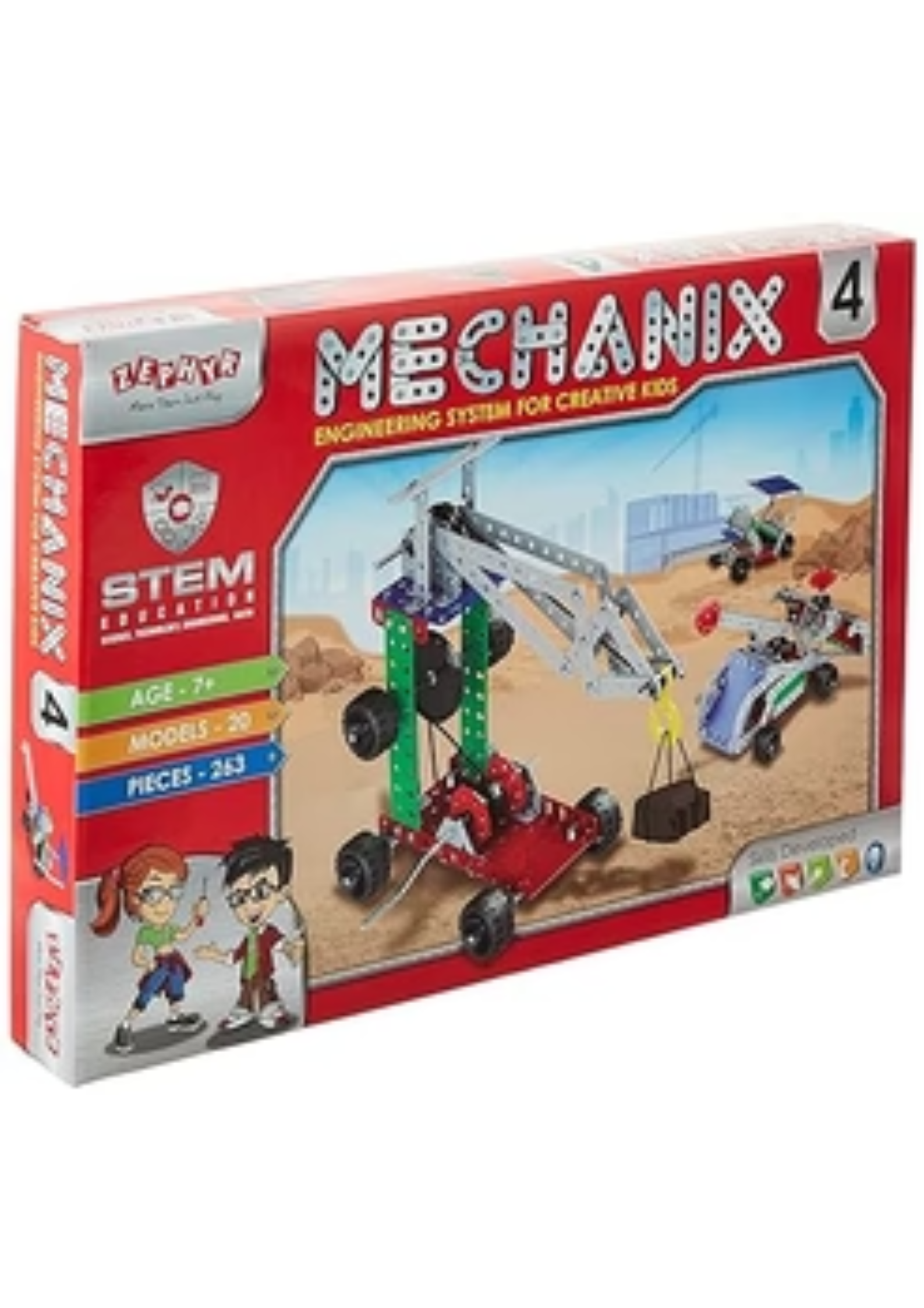 Zephyr Mechanix-4, DIY STEM Toy, Building and Construction Set