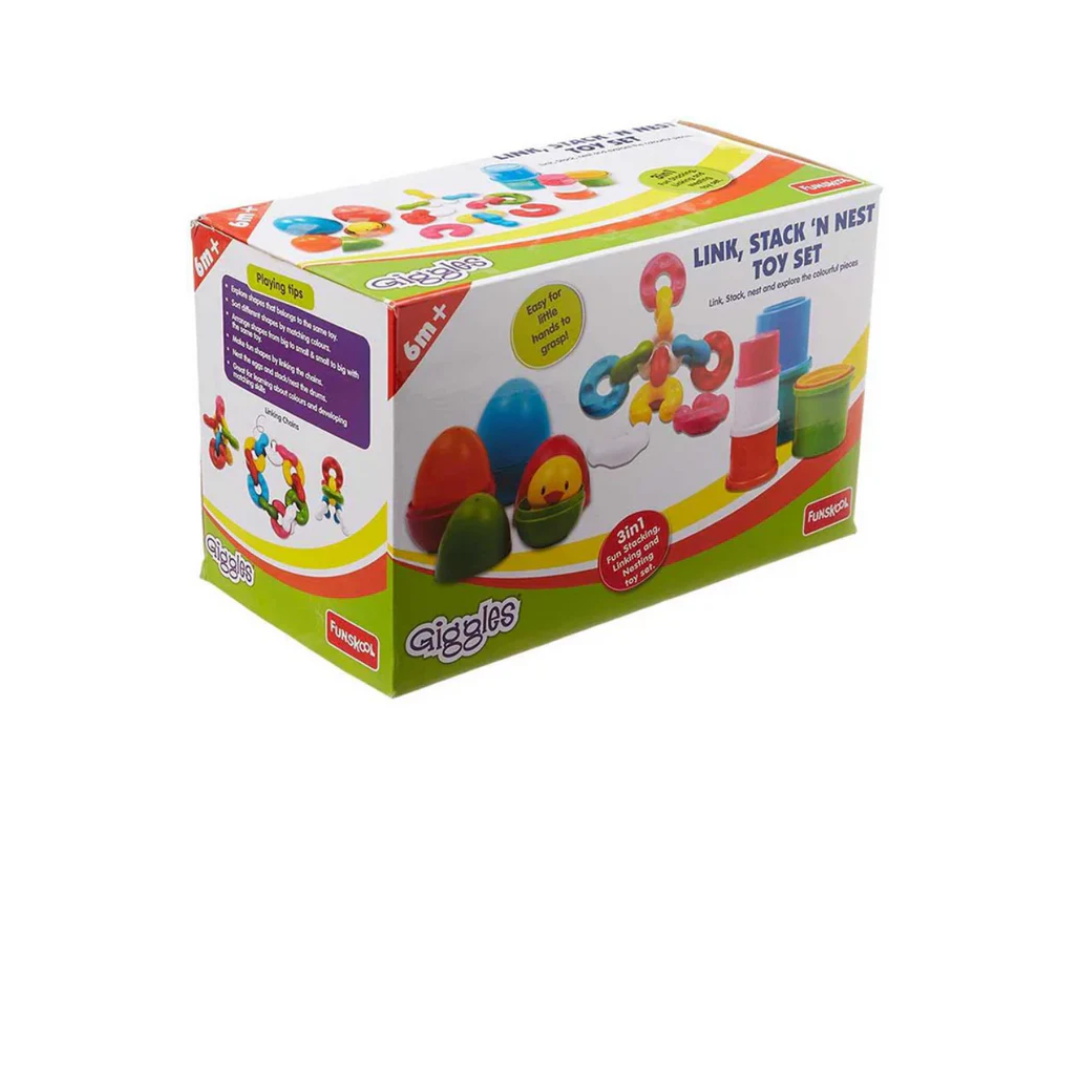 Funskool Giggles Link, Stack and Nest Toy Set