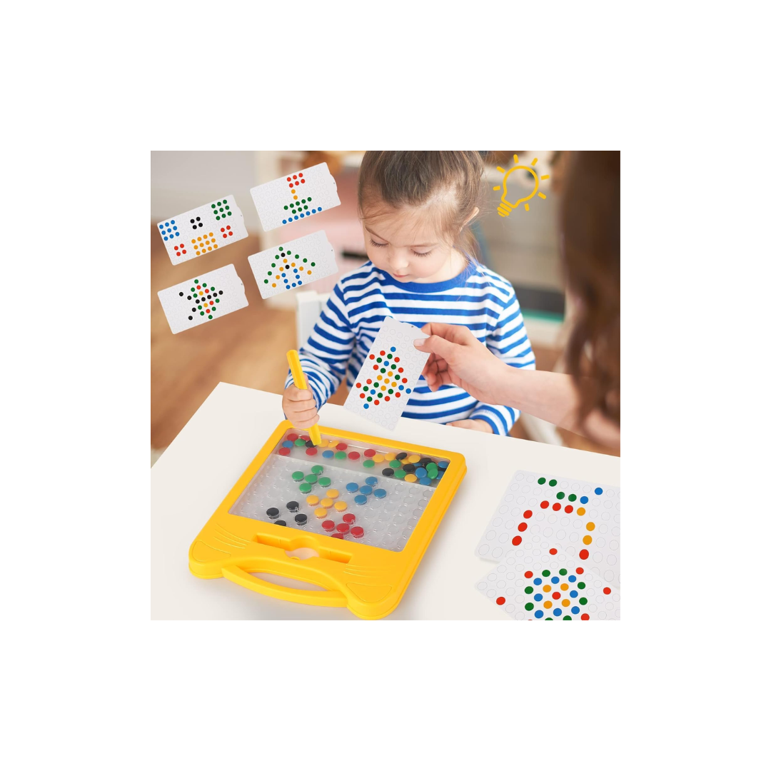 Magnetic Drawing Board for Kids Magnetic Dot Art Game for Toddlers Best Indoor Game