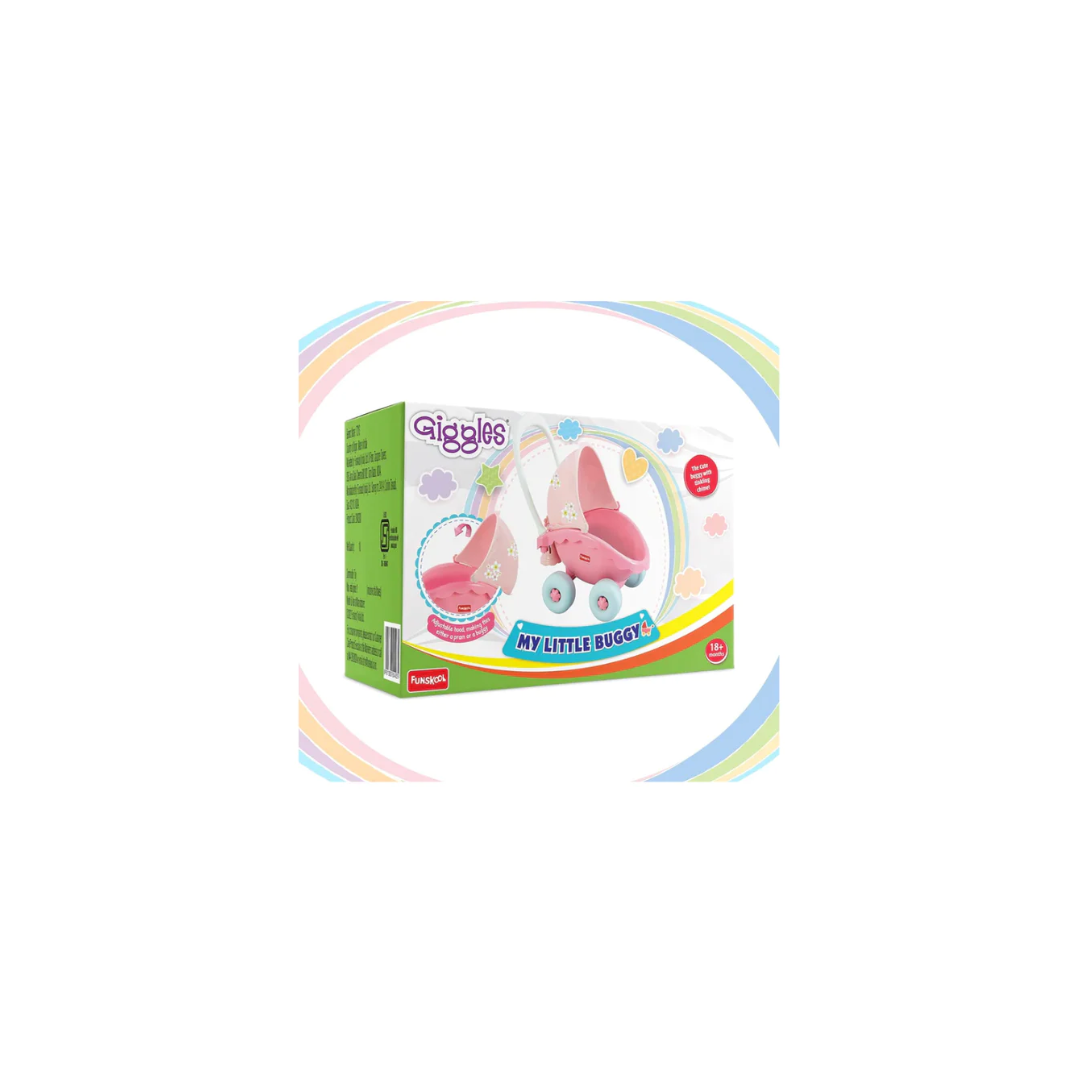 Funskool Giggles My Little Buggy Pink Push Drive Buggy Rainbow Toys
