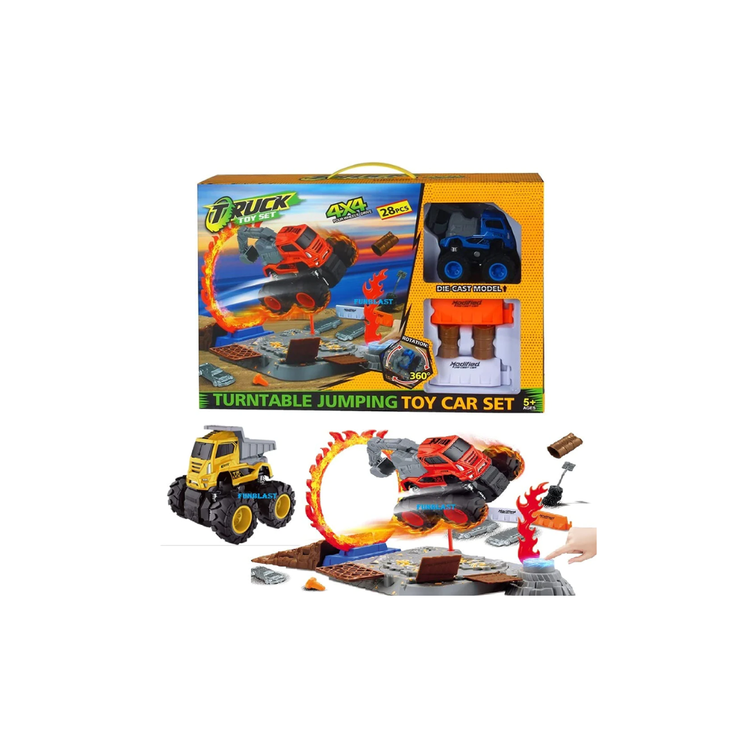 Rainbow Toys 4X4 Wheel Drive Jumping Stunt Track Set
