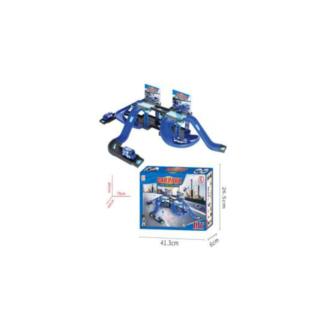 Rainbow Toys 37pcs Orbital Parking Police Rescue Track Set