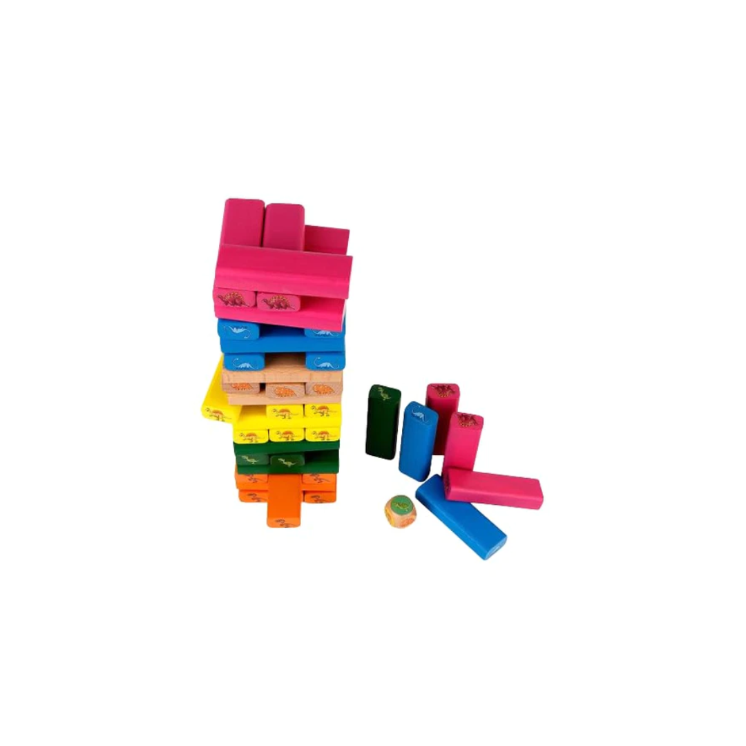 Rainbow Toys Daino Wooden Zenga Stacking Toy