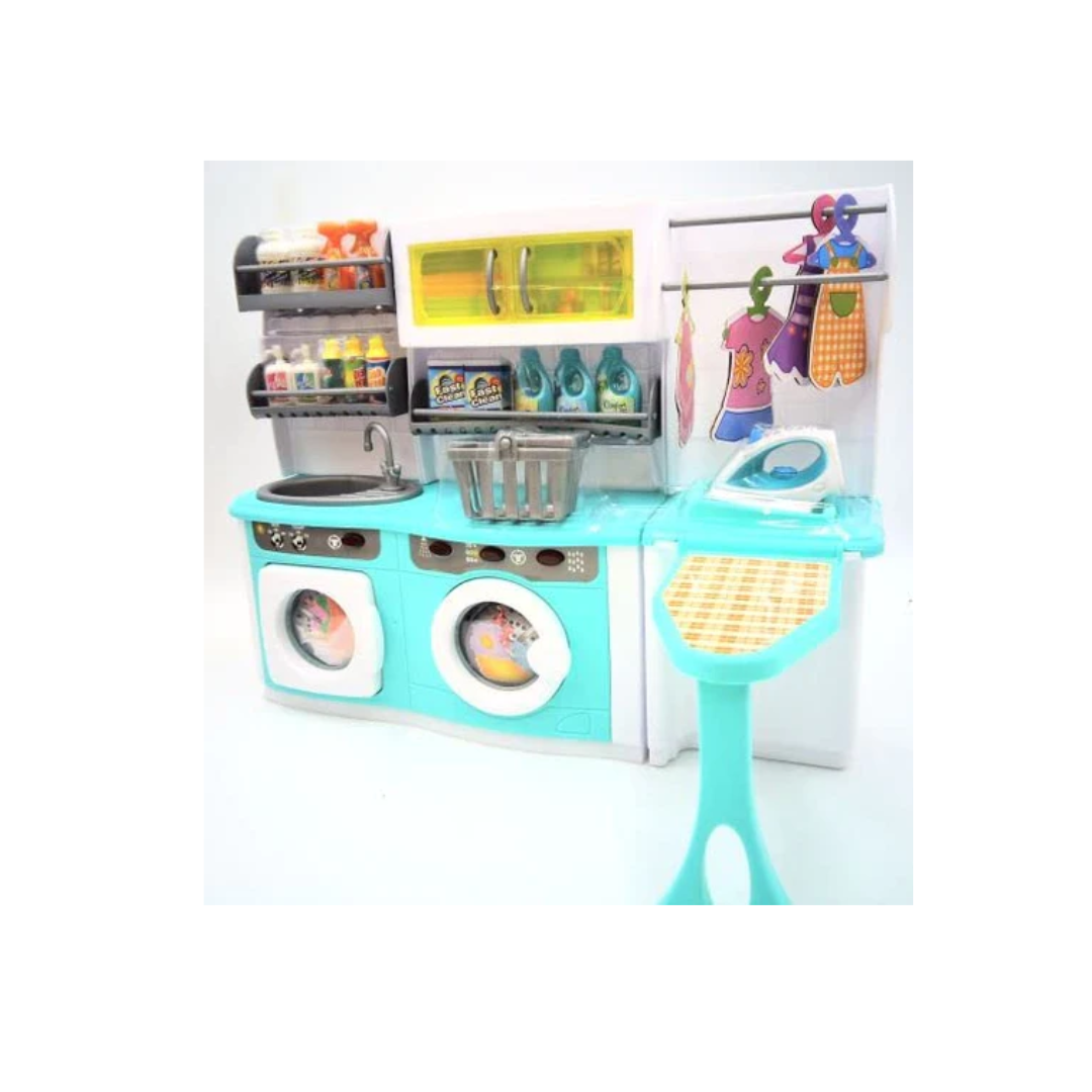 Rainbow Toys Laundry Room Barbie Compatible Furniture Set Kitchen
