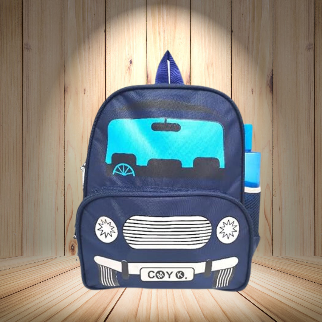 Stylish Car Character School Bag For Kids