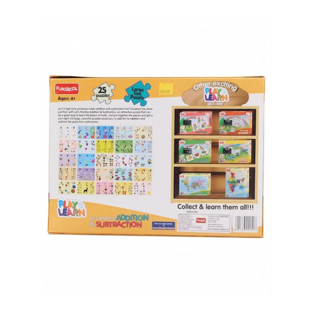 Funskool Lets Practise Adition And Subtraction Puzzle