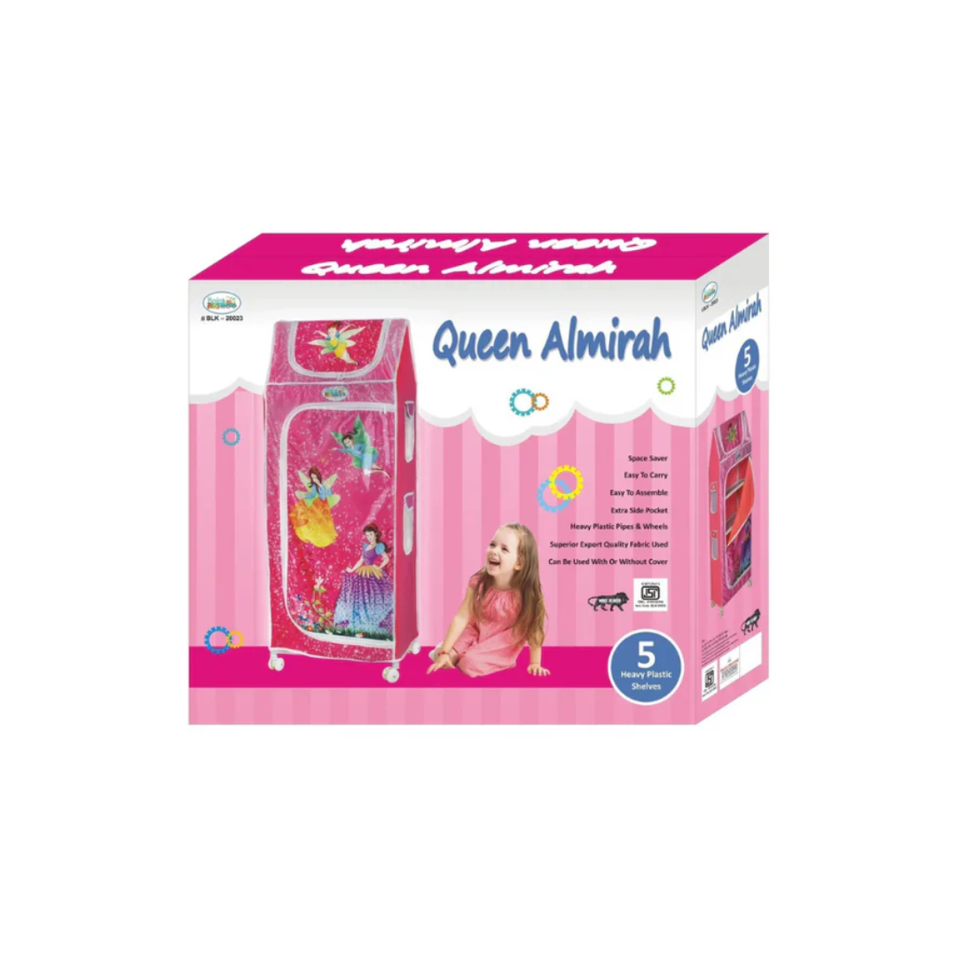 Balak Plastic Pink Queen Kids Almirah