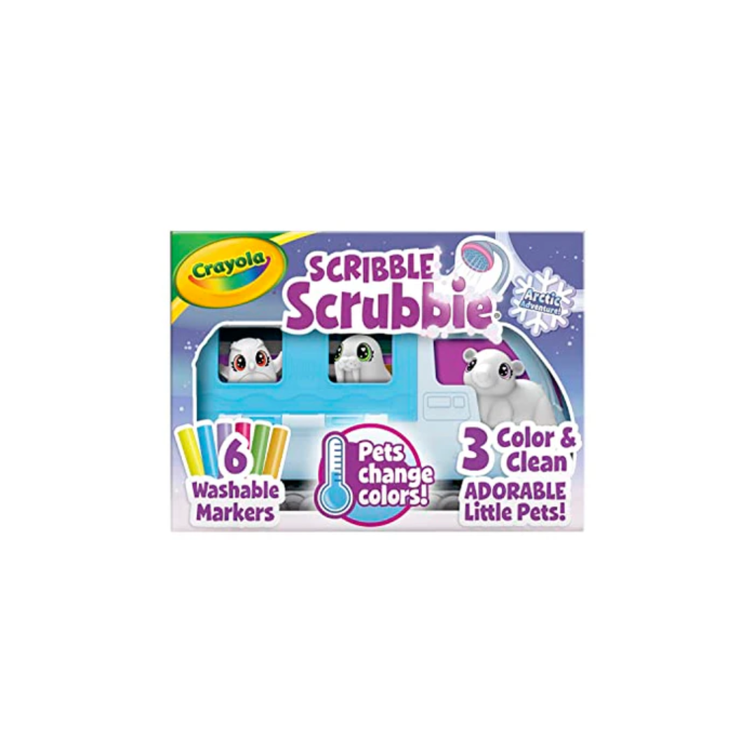 Crayola Scribble Scrubbie Pets Arctic Snow Explorer, Color & Wash Creative Toy