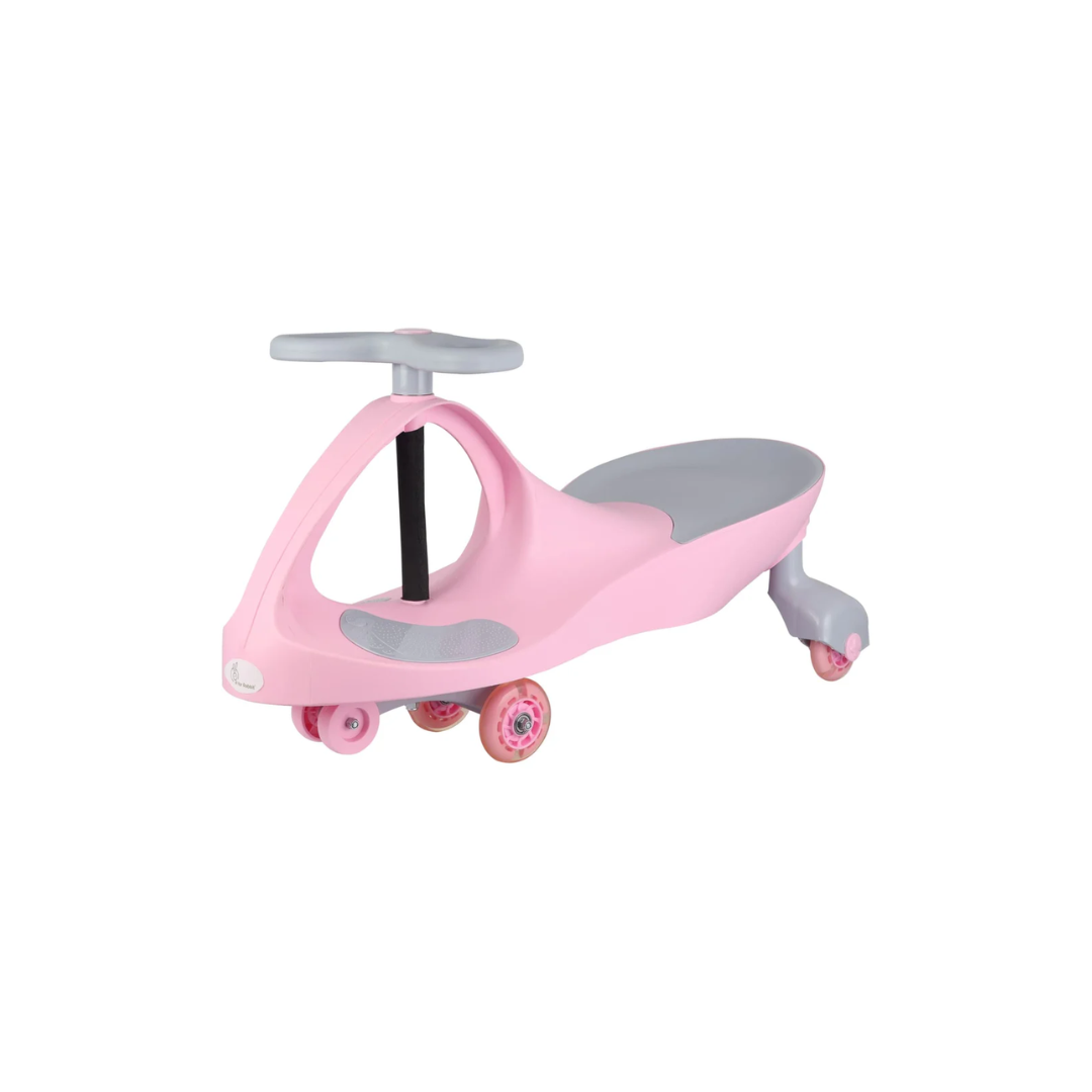 R for Rabbit Iya Iya Ace Kids Swing Car Wheels, Ride on Magic Car for Kids (Pink)