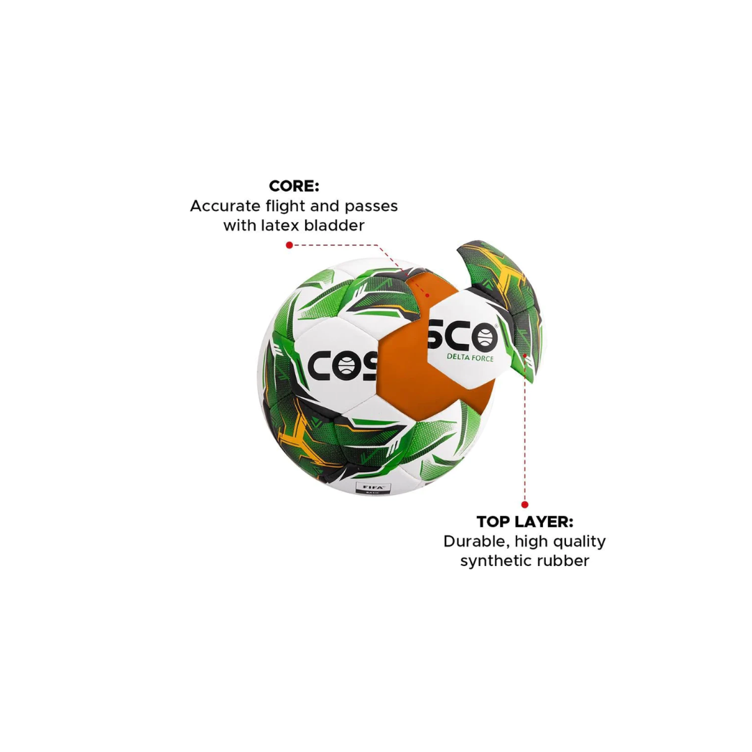 Cosco Synthetic Football, Size 5 (Multicolour)