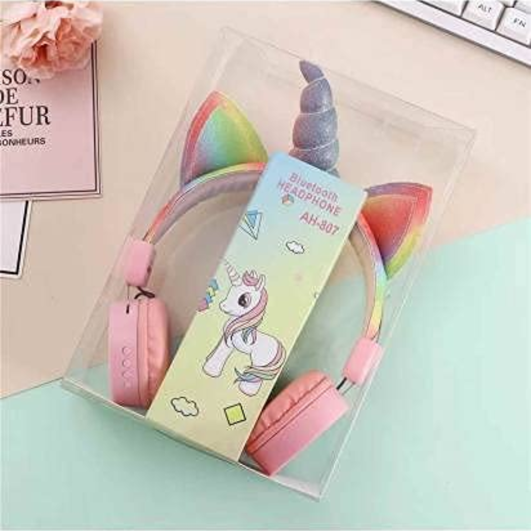 Rainbow Toys Unicorn Wireless Bluetooth Ear Headphone Assorted Color