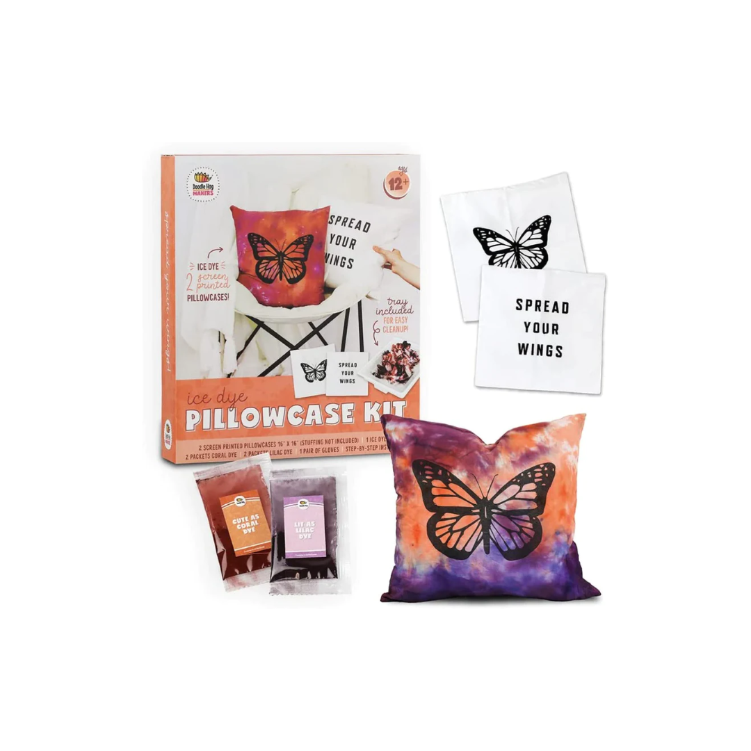 Doodle Hog Spread Your Wings Tie Dye Pillow kit